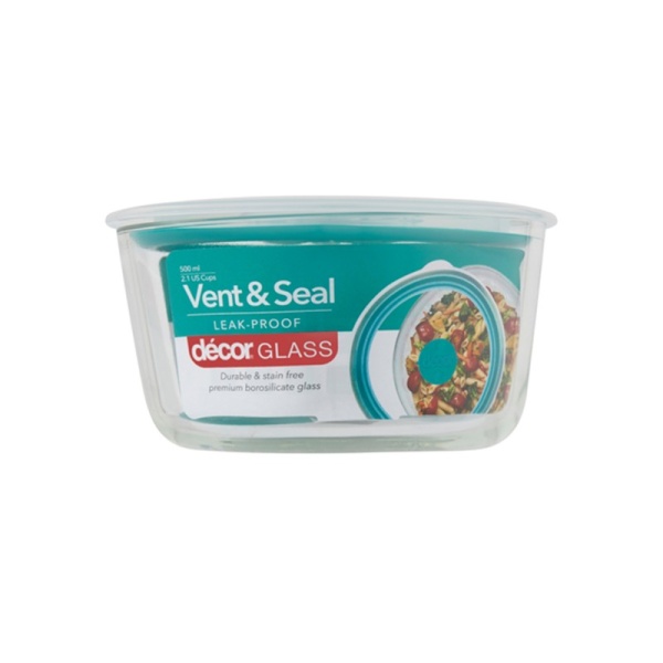 Контейнер VENT & SEAL круглый из боросиликатного стекла 500мл (101360)